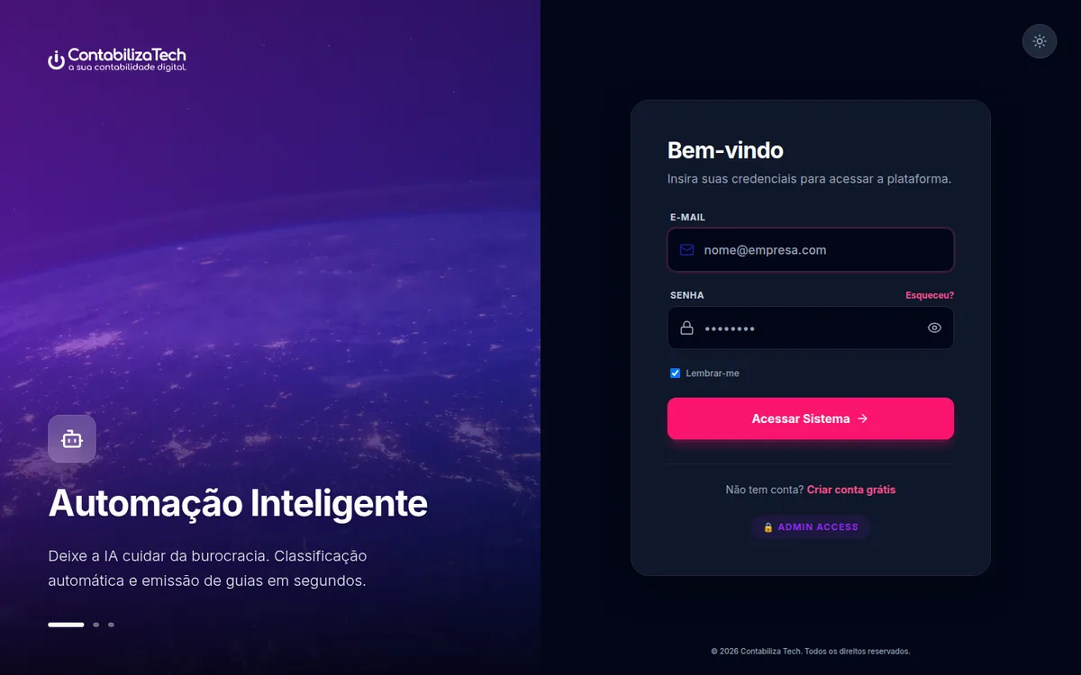 Captura de tela de Contabilizatech