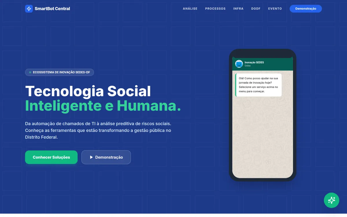 Captura de tela de SmartBot Central